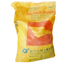 Sulfur S 99%, Trung Quốc, 25kg/bao